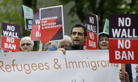 protesta inmigrantes