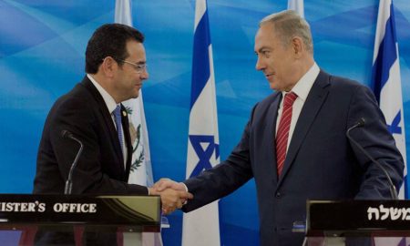 Jimmy Morales y Benjamin Netanyahu