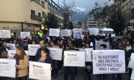 manifestacion bogota colombia