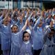 alumnas colegio ONU en Gaza