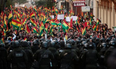 protesta en La Paz Bolivia
