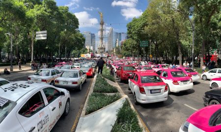protesta taxistas en mexico