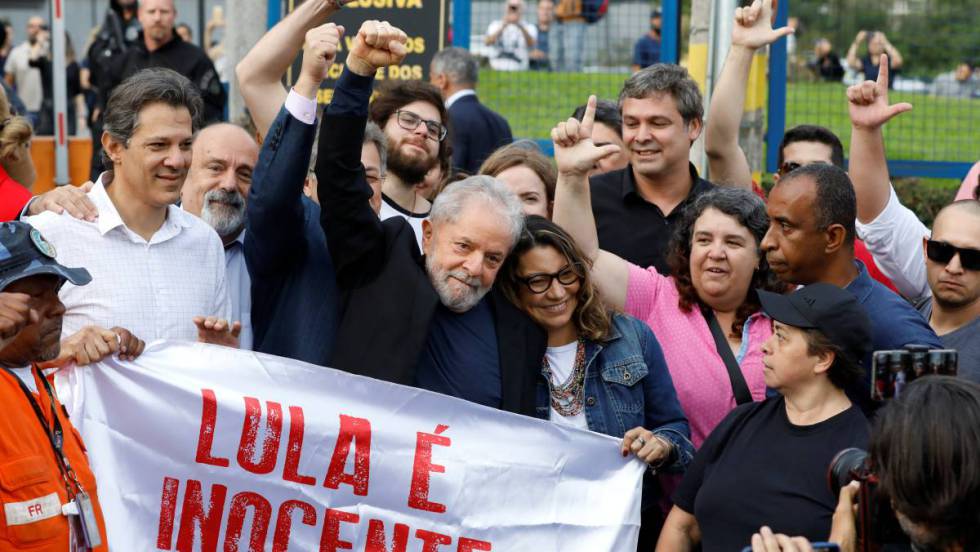Lula Da Silva sale de prision