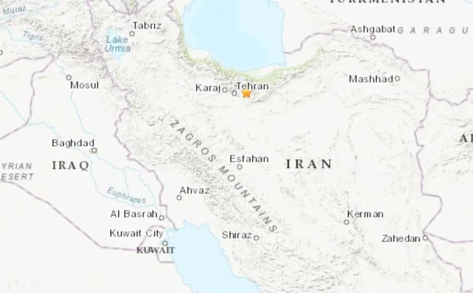 terremoto alrededores capital iran teheran