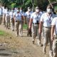 agentes caminado en frontera con Guatemala