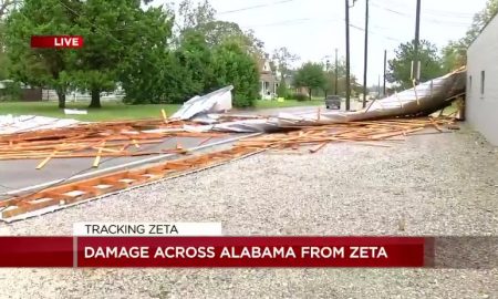 destrozos huracan Zeta en Alabama
