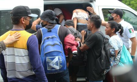 Quinta caravana migrante avanza seis horas y es disuelta en sureste de México