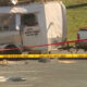 Tanque de propano del remolque de un camión de comida en Forestdale, explotó