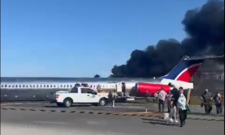 Tres heridos en un avión que se incendió al aterrizar en aeropuerto de Miami