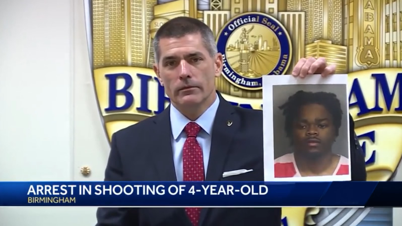 Hombre de Fultondale acusado de dispararle a una niña de 4 años herida en Birmingham