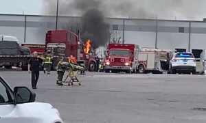 Explosión de camión de 18 ruedas en Flying J