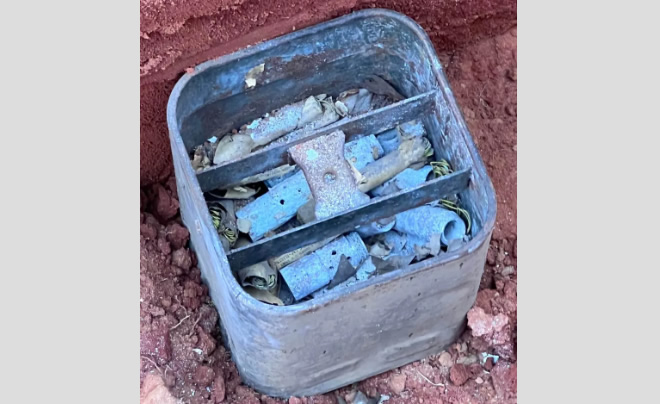 Explosivos encontrados en granero de Alabama