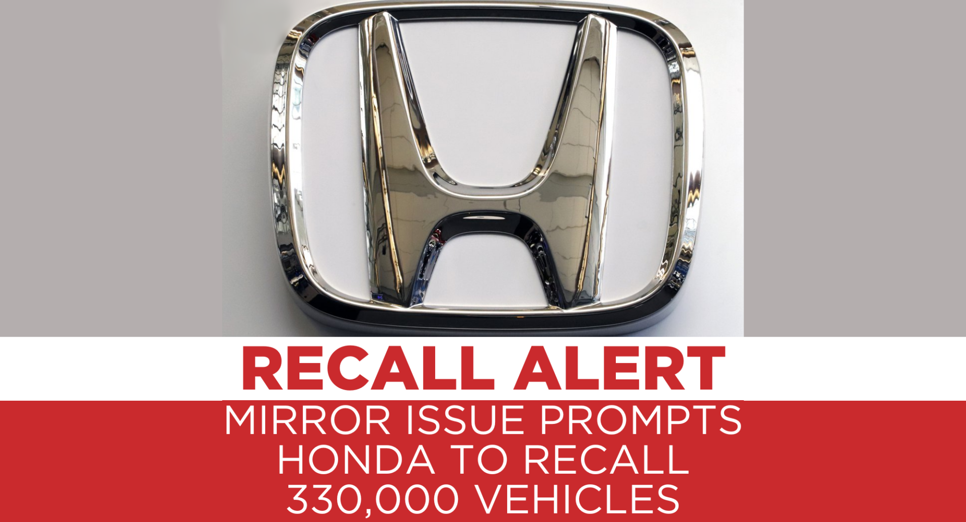 Honda llama a revisión más de 330,000 vehículos debido a problemas con los espejos