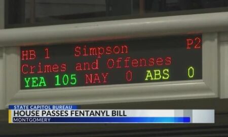 Cámara de Representantes de Alabama aprueba proyecto de ley para los distribuidores de fentanilo