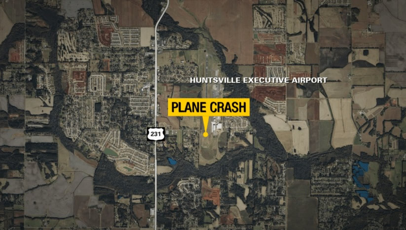 2 heridos en accidente de avioneta en el aeropuerto de Huntsville