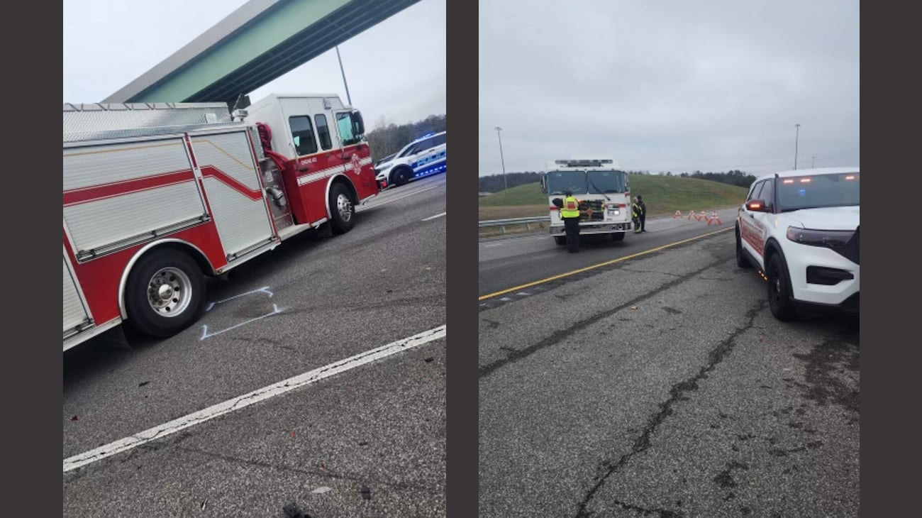 1 herido grave después de un accidente entre dos vehículos en la I-65 SB, varios carriles bloqueados
