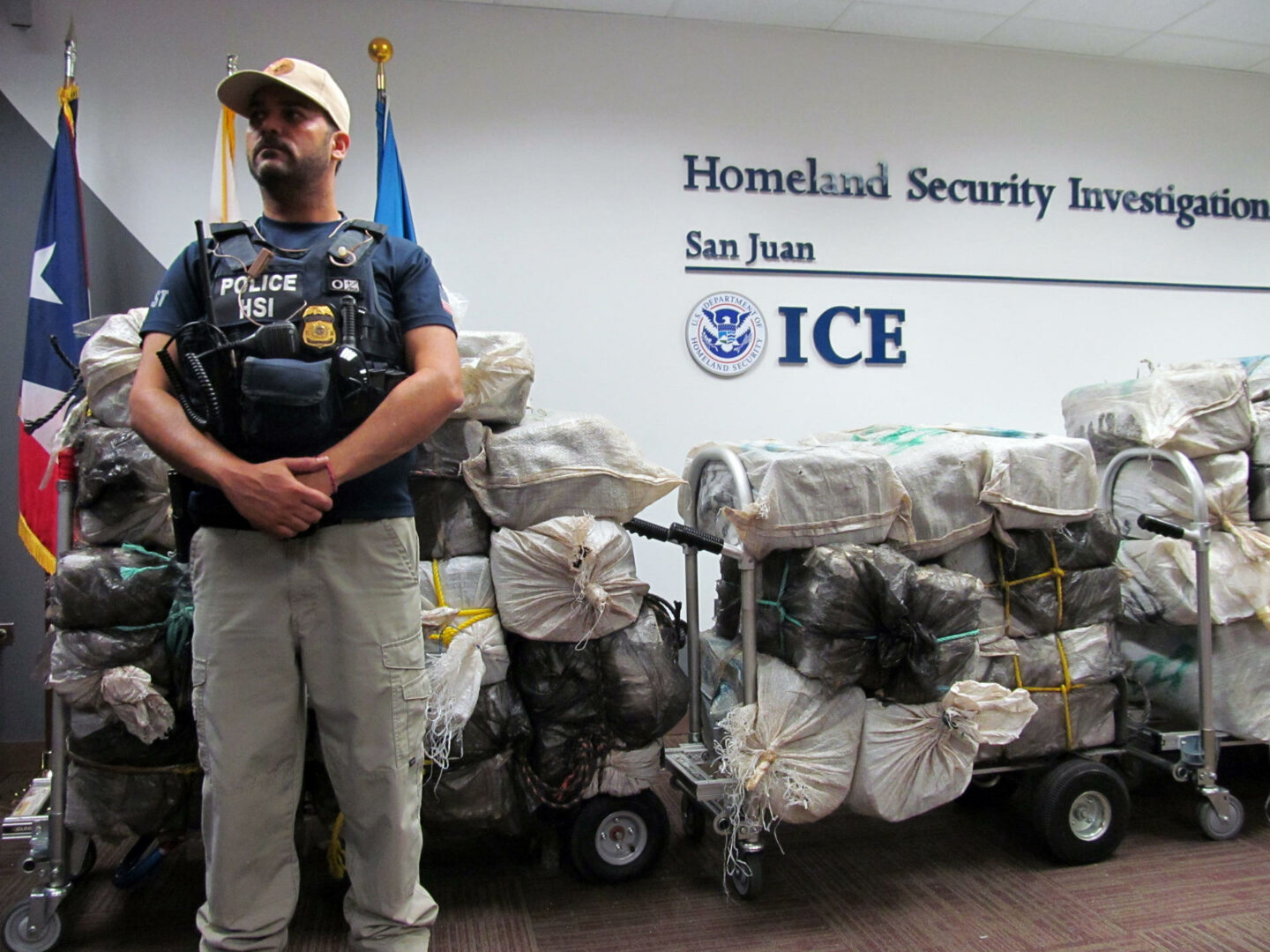 Interceptan 289 kilos de cocaína valorados en 3,5 millones de dólares en Puerto Rico